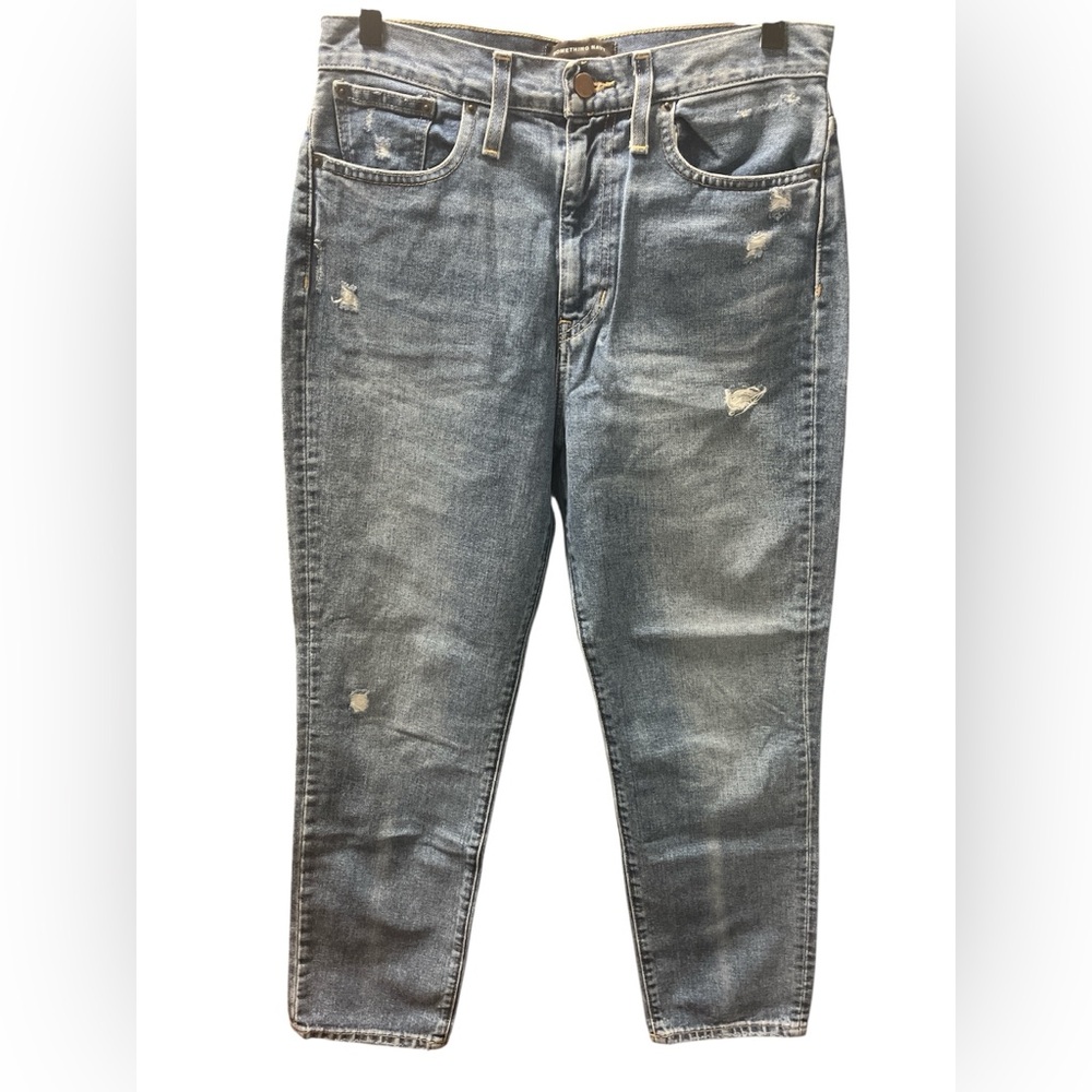 Something Navy Women's Distressed Jeans